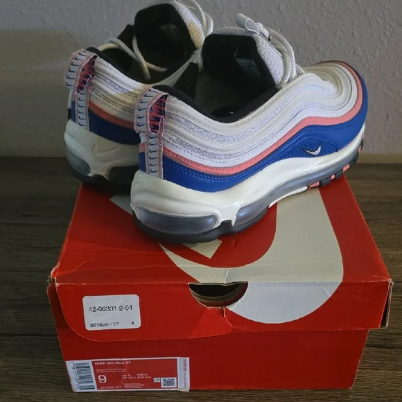 Nike Air Max 97 Blue and Pink Sneakers
